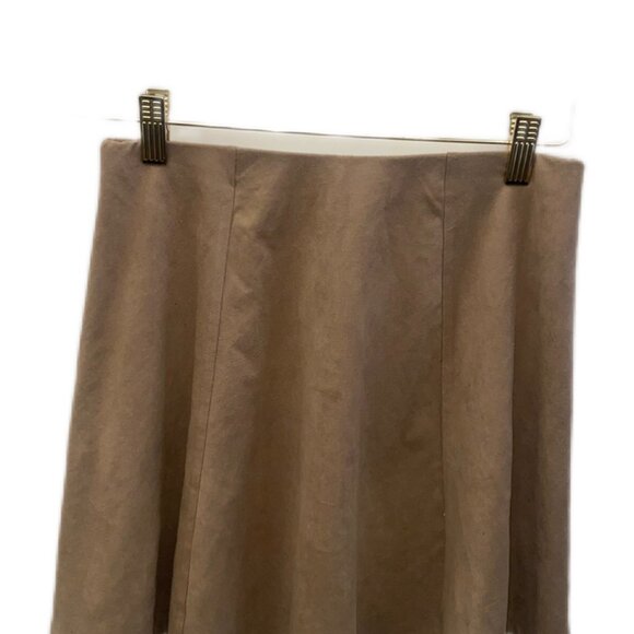 Suede Tan Mini Skirt Size Medium - Picture 3 of 3